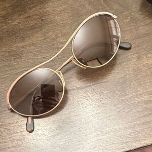 Authentic Rare ROMEO GIGLI RG 45/S Rame Rose Gold Oval Sunglasses